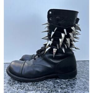 VTG Corcoran Brand Of Quality Steel Toes W/ Spikes Combat Boots Men’s Size 13
